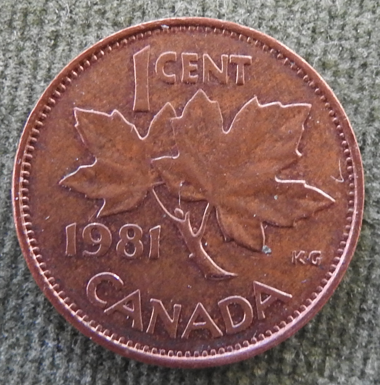 Canada 1981 1 Cent Queen Elizabeth II Coin