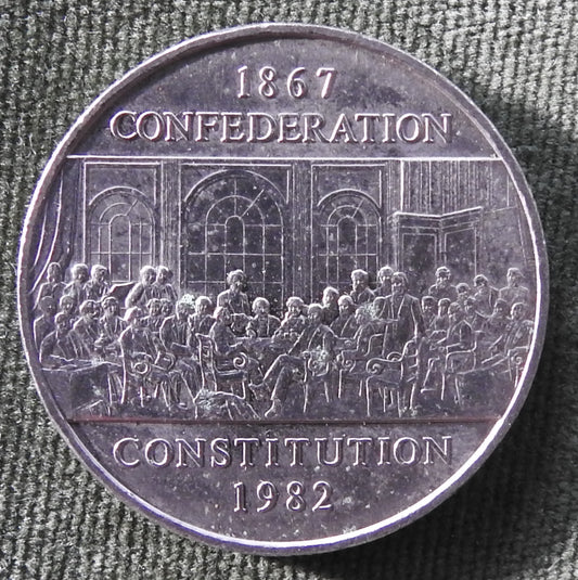 Canada 1982 1 Dollar Confederation Commemorative Parliament Coin 1867 - 1982