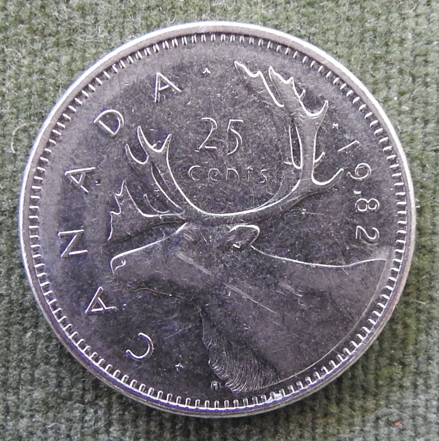 Canada 1982 25 Cent Queen Elizabeth II Coin