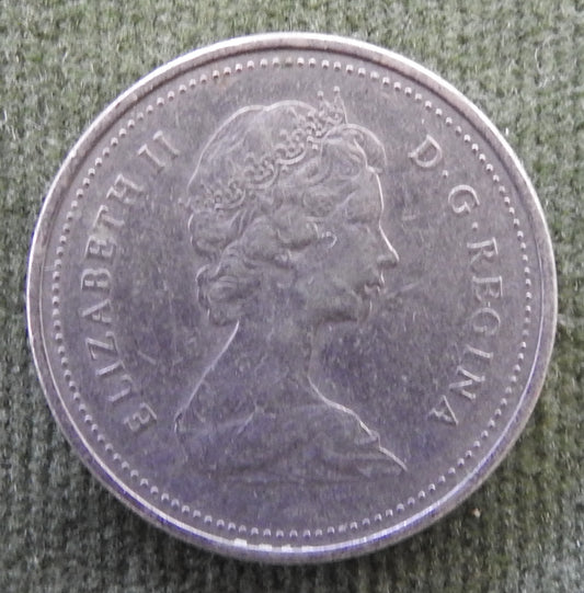 Canada 1985 5 Cent Coin Queen Elizabeth II North American Beaver