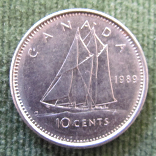Canada 1989 10 Cent Queen Elizabeth II Coin - Circulated