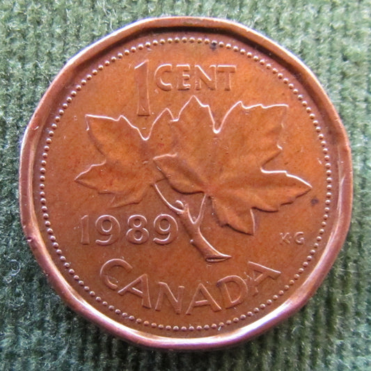 Canada 1989 1 Cent Queen Elizabeth II Coin - Circulated