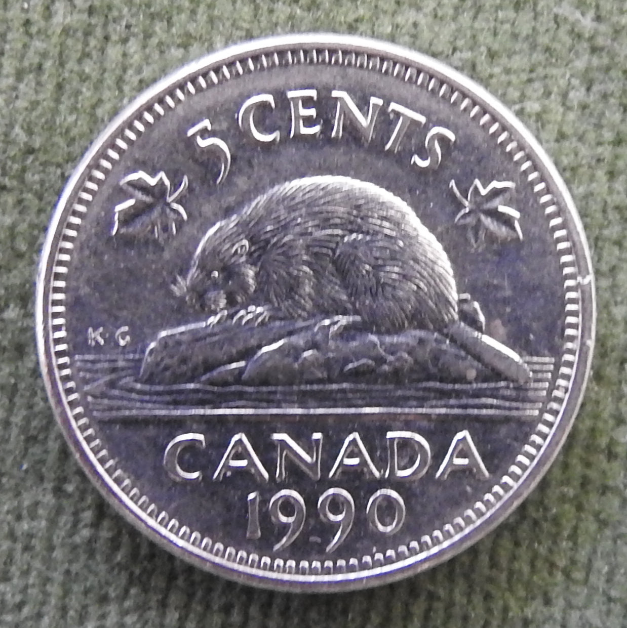 Canada 1994 5 Cent Coin Queen Elizabeth II North American Beaver