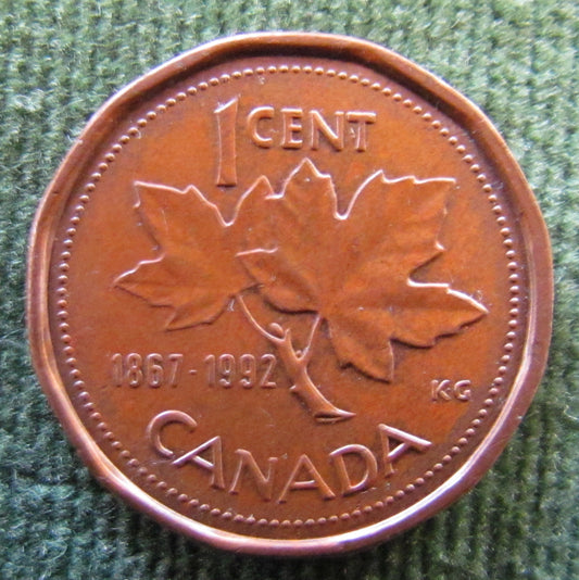 Canada 1992 1 Cent Commemorative Queen Elizabeth II Coin - Circulated