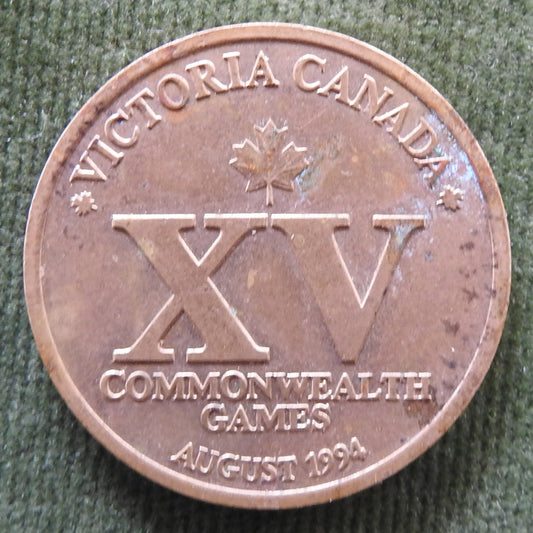 Victoria Canada XV Commonwealth Games August 1994 Medallion - Sunday Telegraph