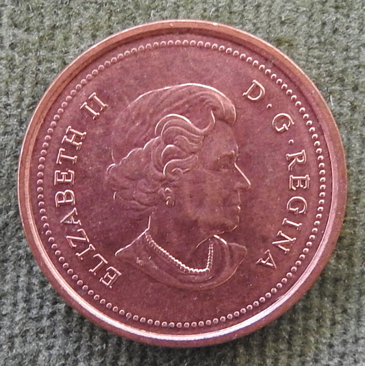Canada 2004 1 Cent Coin Queen Elizabeth II Maple Twig