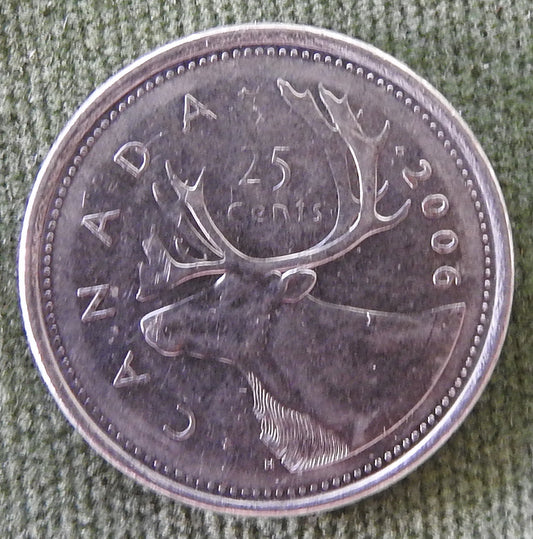 Canada 2006 25 Cent Queen Elizabeth II Coin