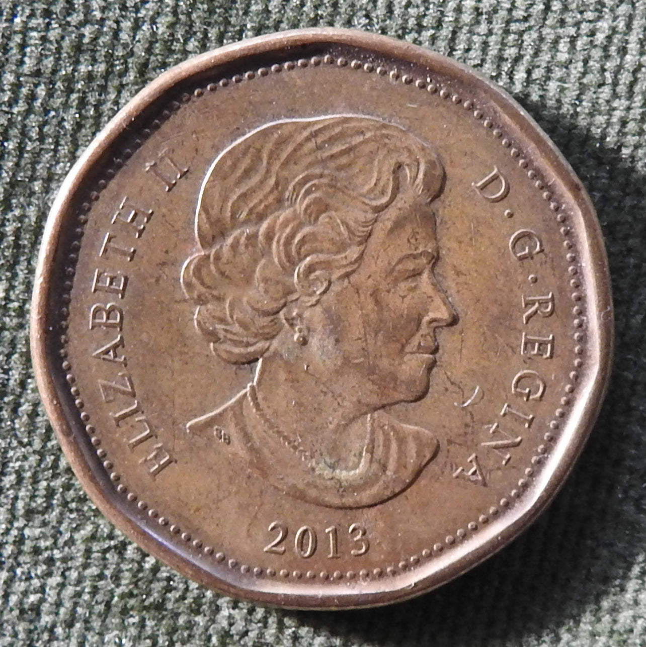 Canada 2013 1 Dollar Queen Elizabeth II Coin