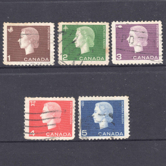 Canada 1962 QEII Stamp Set of 5 - Perf:12