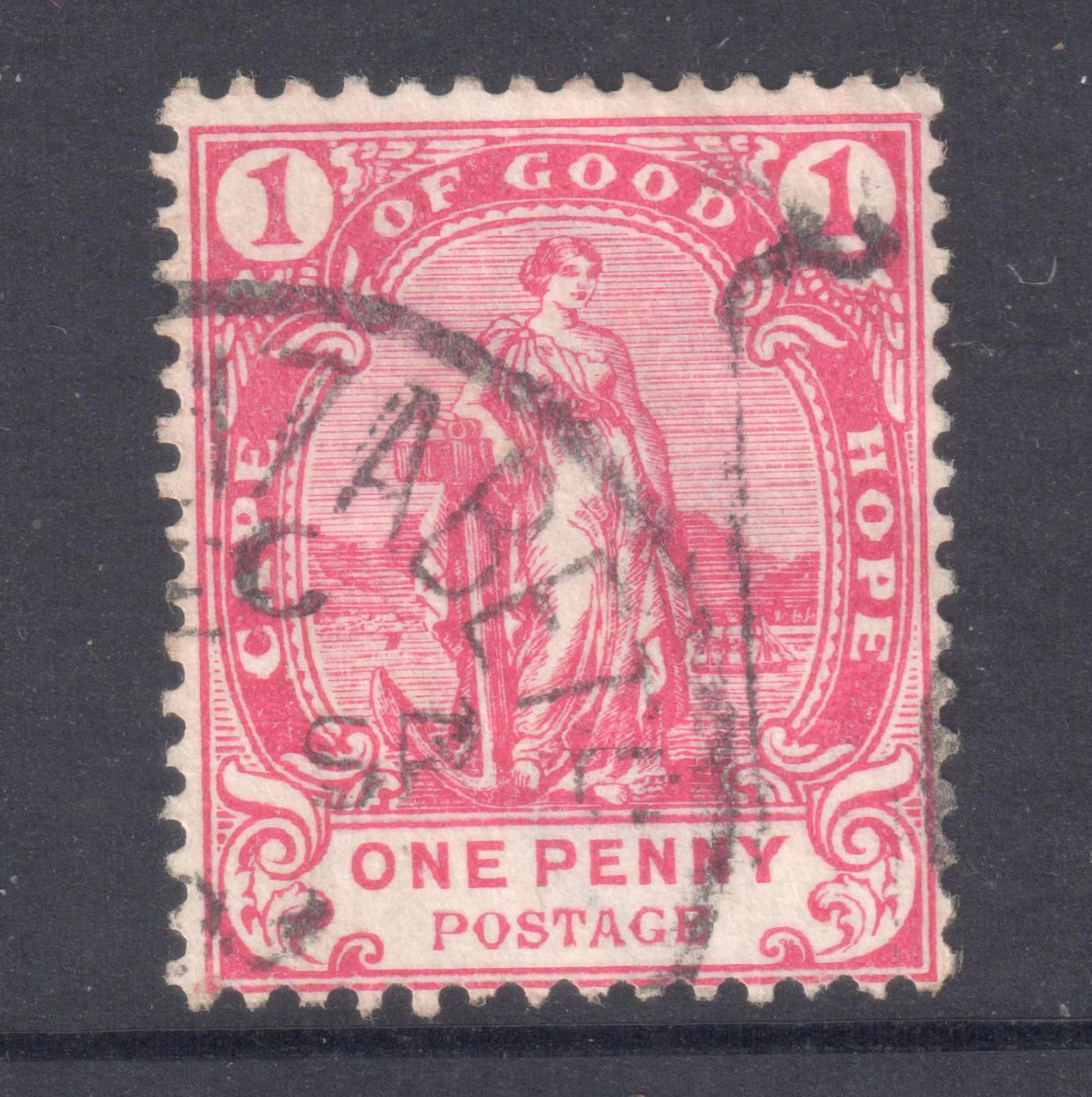 South Africa 1953 1d Red Sepia 100th Anniversary of the first Cape of Good Hope Stamps Stamp - Perf: 15-14