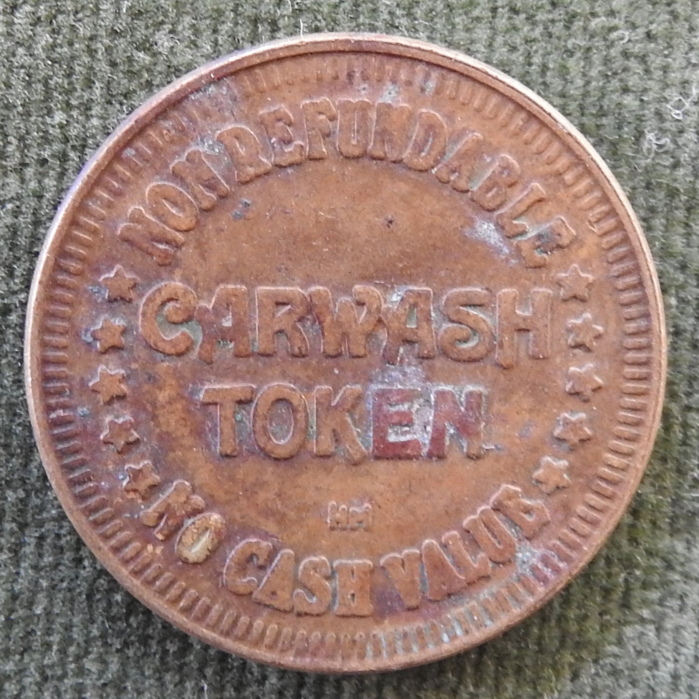 Carwash Token Depicting A Vintage Motor Car - No Cash Value