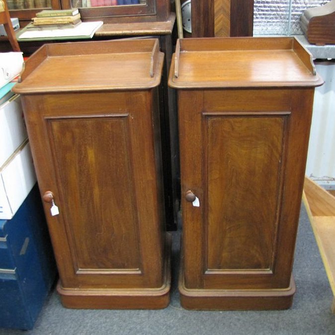 Australian Cedar Bedside Cabinets By R T Carter Sydney