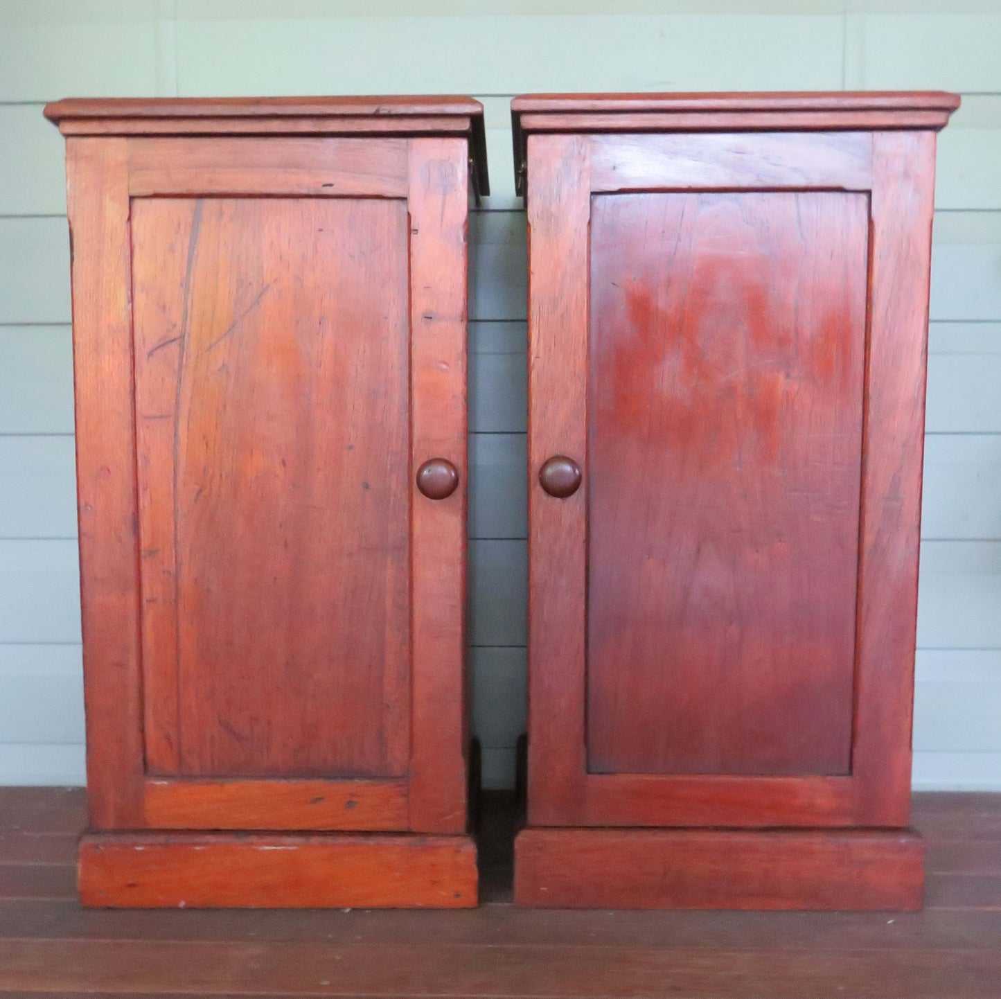 Australian Cedar Bedside Cabinets (Restored)