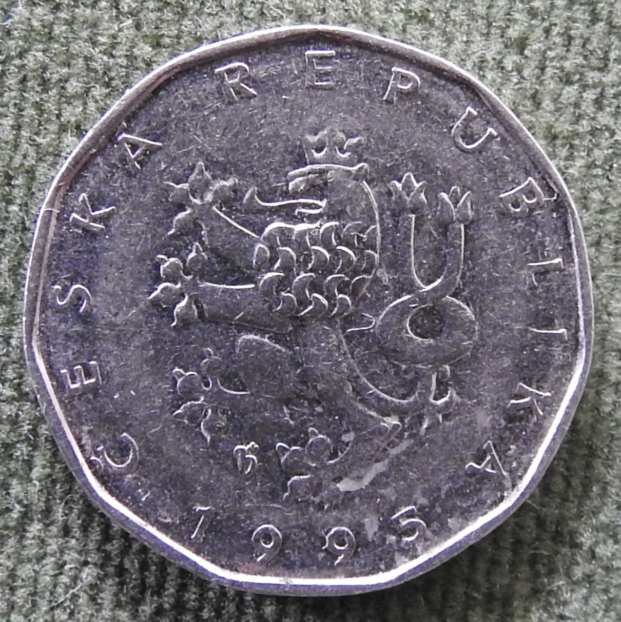 Ceska Czech Republic 1995 2 Koruna Coin
