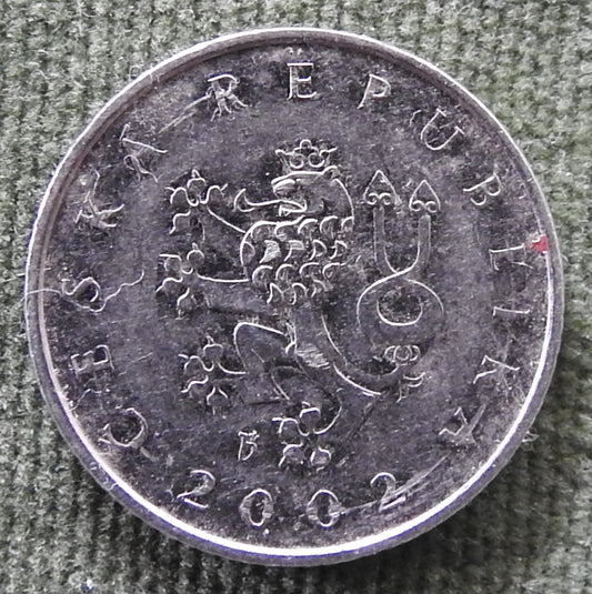 Ceska Czech Republic 2002 1 Koruna Coin