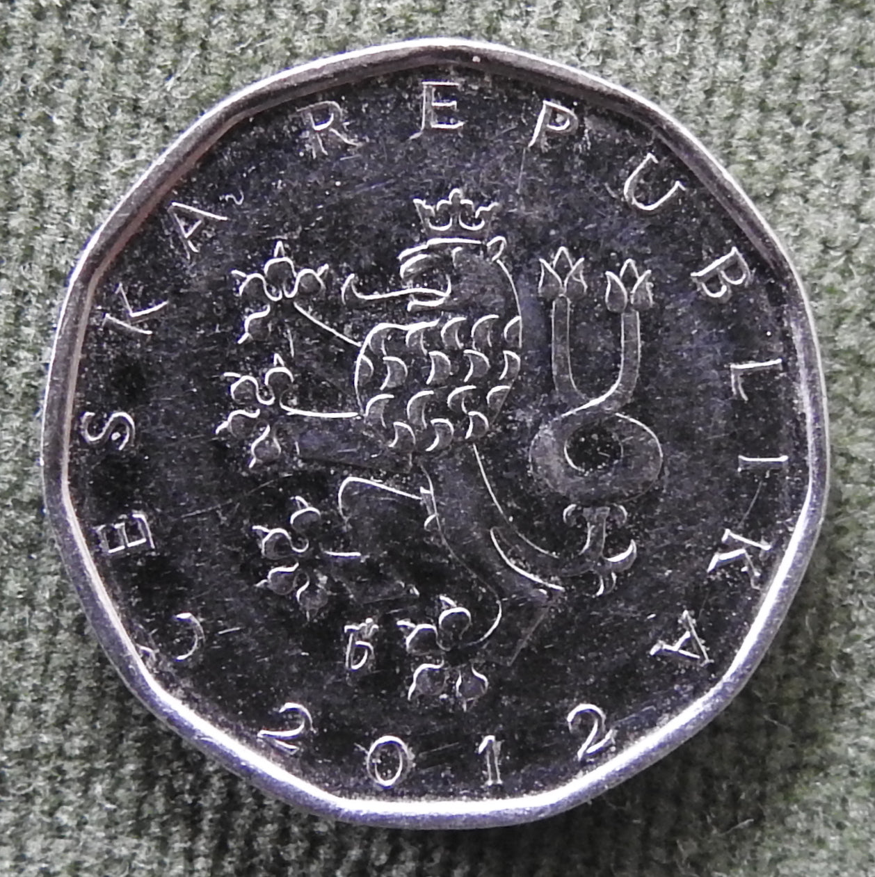 Ceska Czech Republic 2012 2 Koruna Coin