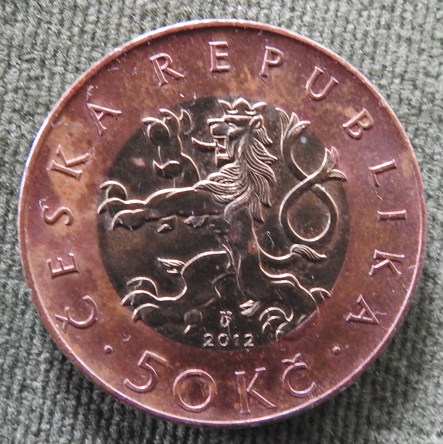 Ceska Czech Republic 2012 50 Koruna Coin