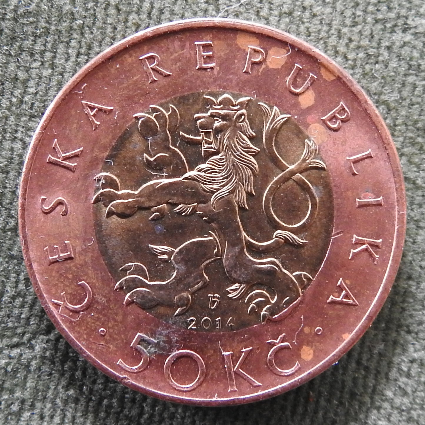 Ceska Czech Republic 2014 50 Koruna Coin