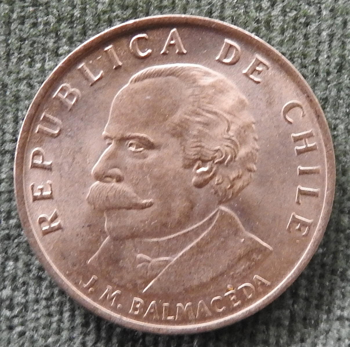 Chile 1971 20 Centesimos Jose Manuel Balmaceda Fernandez Coin