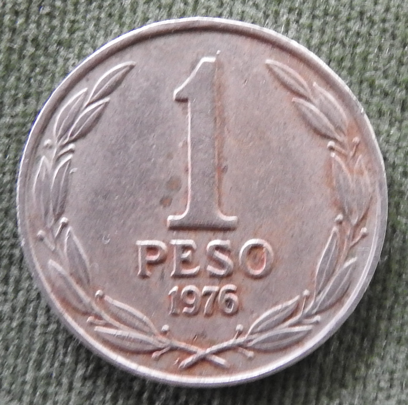 Chile 1976 1 Pesos Bernardo O'Higgins Coin