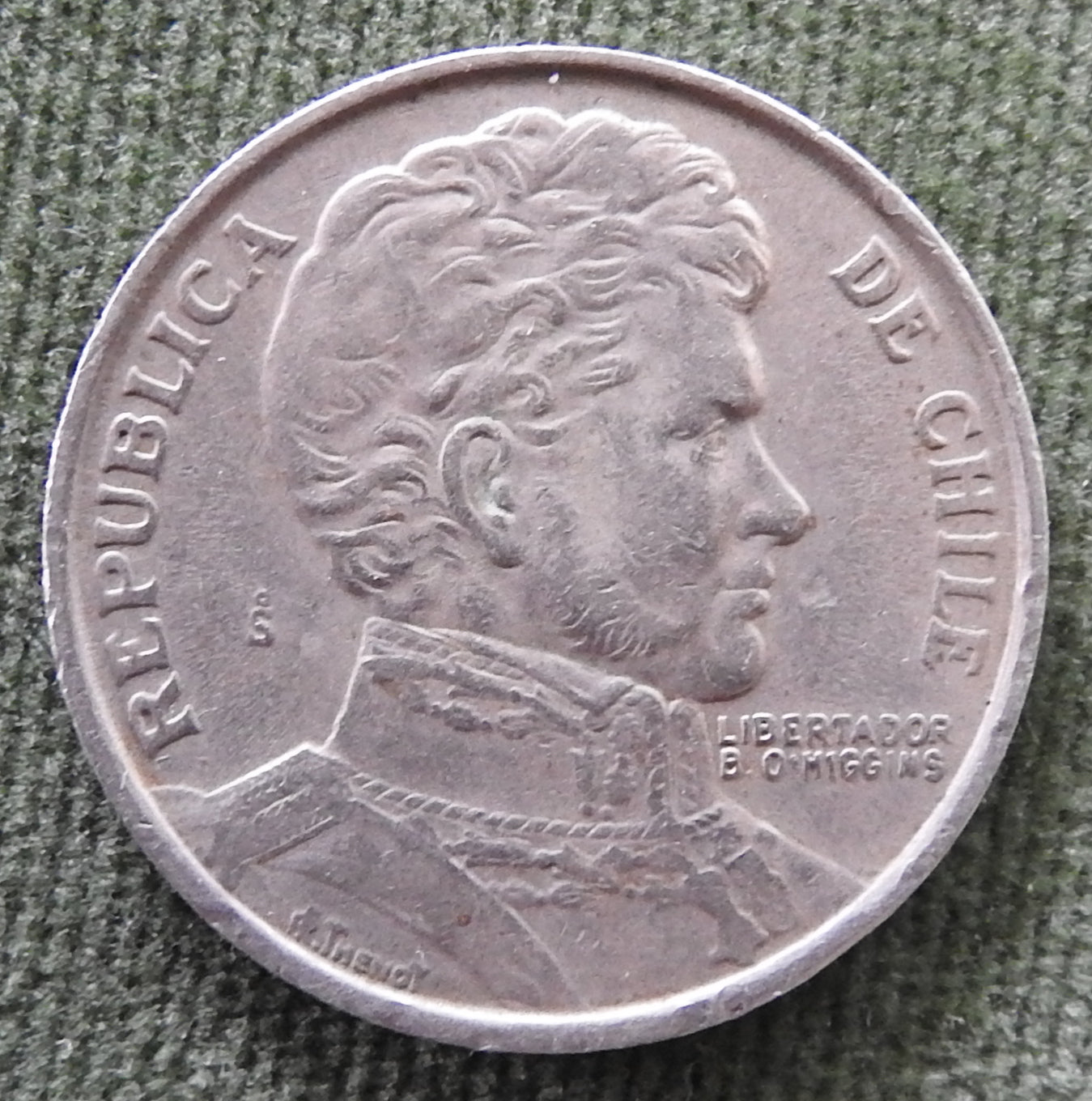 Chile 1976 1 Pesos Bernardo O'Higgins Coin