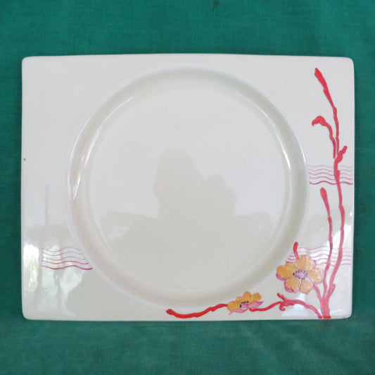 Clarice Cliff 1930s The Biarritz Royal Staffordshire Bizzare Dinner Plate Printed Backstamp