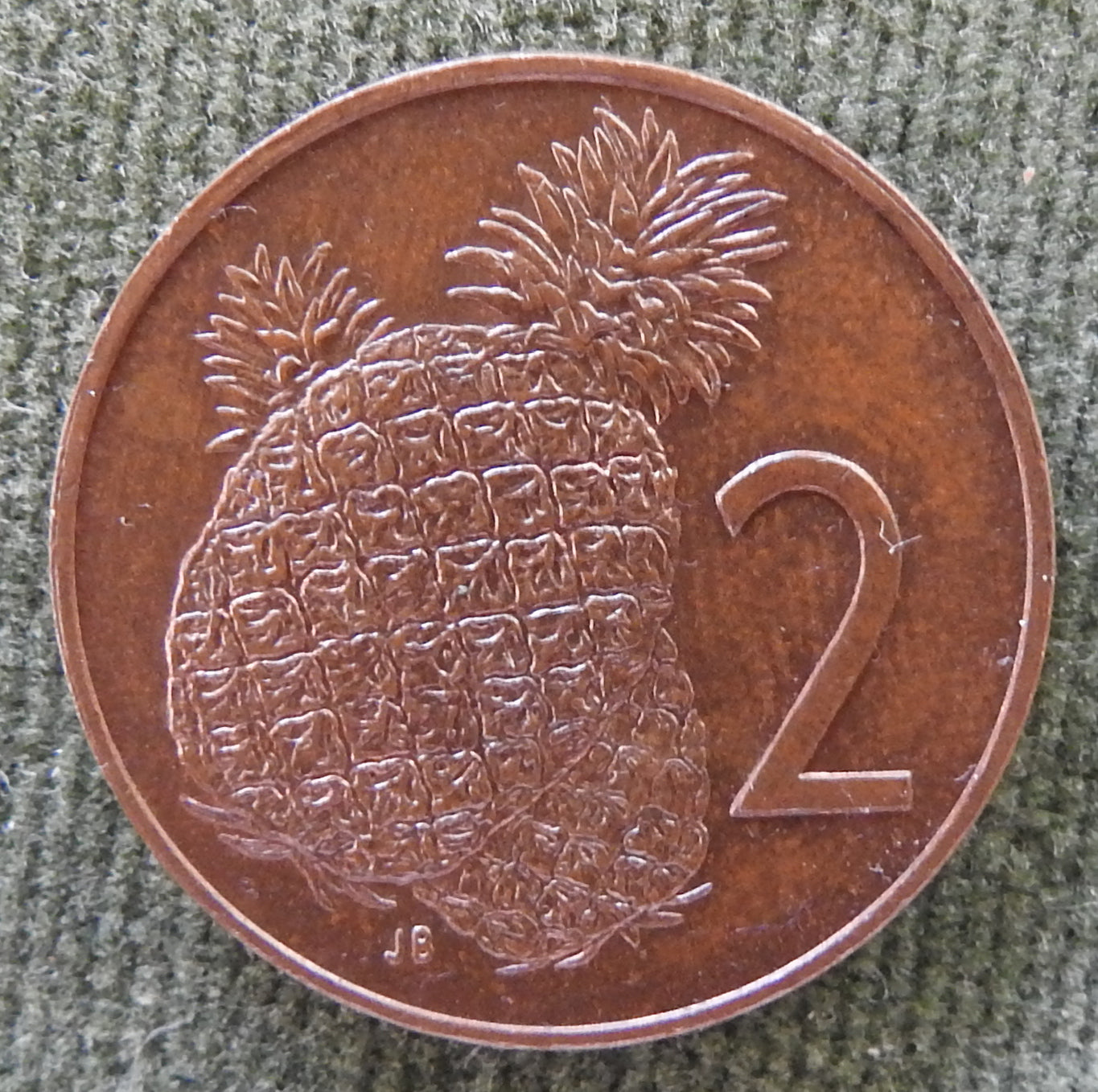 Australian Cook Islands 1974 2 Cent Coin