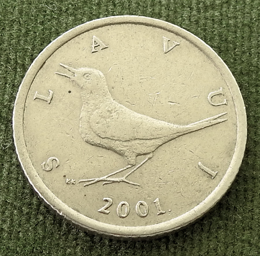 Croatia 2001 1 Kuna Coin Nightingale