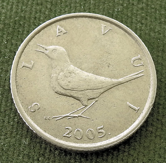 Croatia 2005 1 Kuna Coin Nightingale