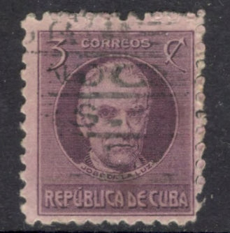 Cuba 1925-1945 3c Politicians La Luz Lilac Stamp