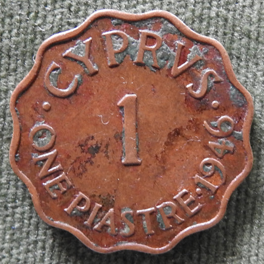Cyprus 1946 1 Piastre Coin - Circulated