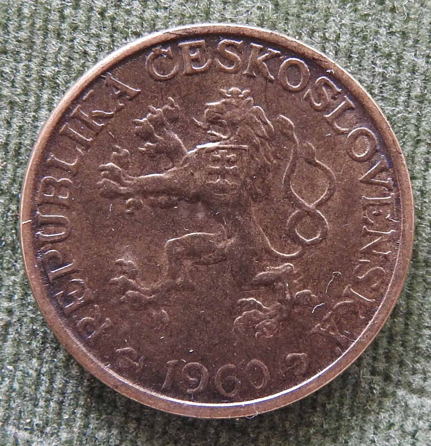 Ceska Czech Republic 1960 1 Koruna Coin