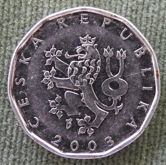 Ceska Czech Republic 2003 2 Koruna Coin - Circulated