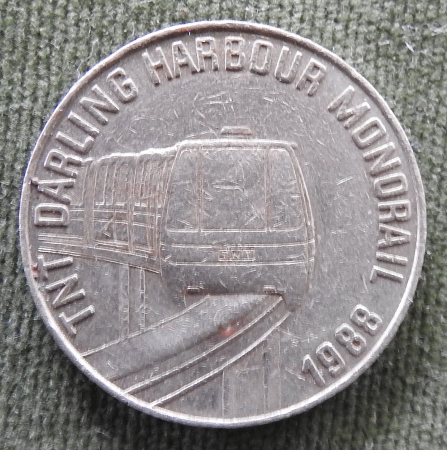 TNT Darling Harbour Monorail Token 1988 - Commemorative Bicentennial