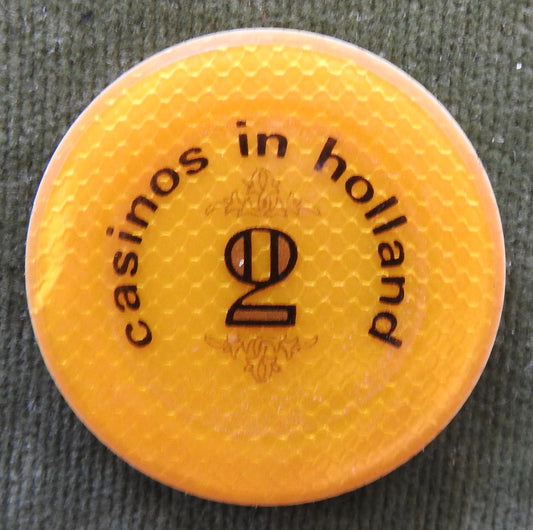 Holland Zantvoort Casino 2 NLG Gilder Jeton Gaming Token