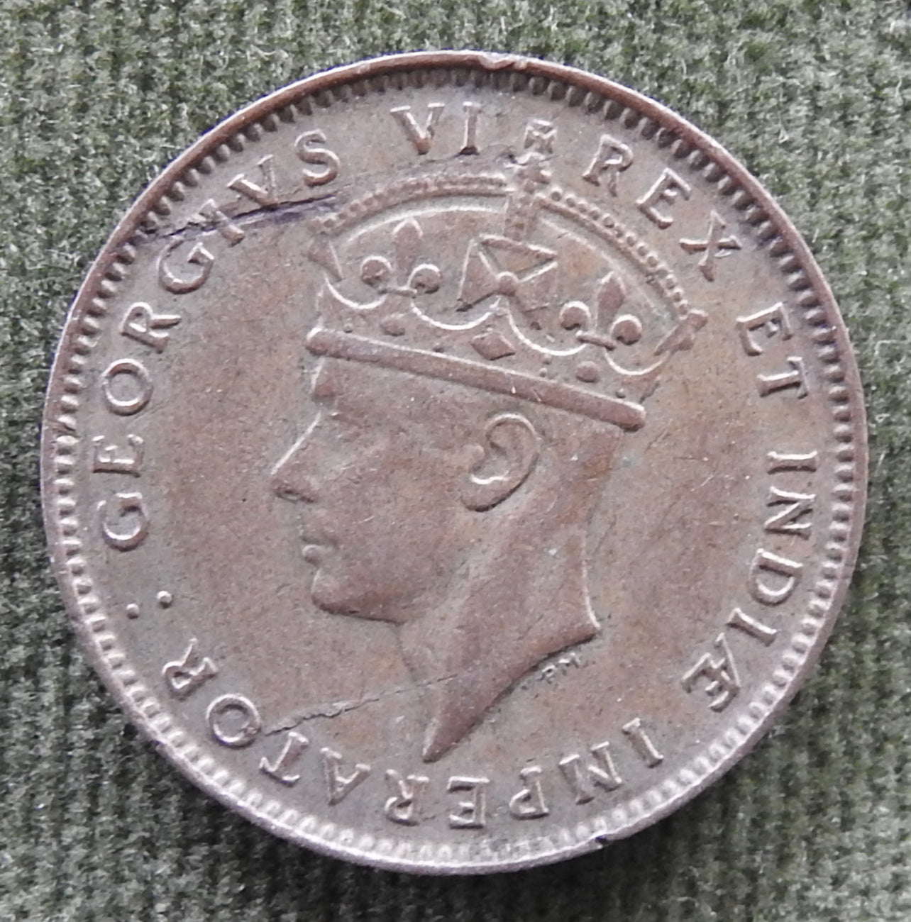 East Africa 1937 50 Cent 1/2 Shilling Silver Coin King George VI - Variant