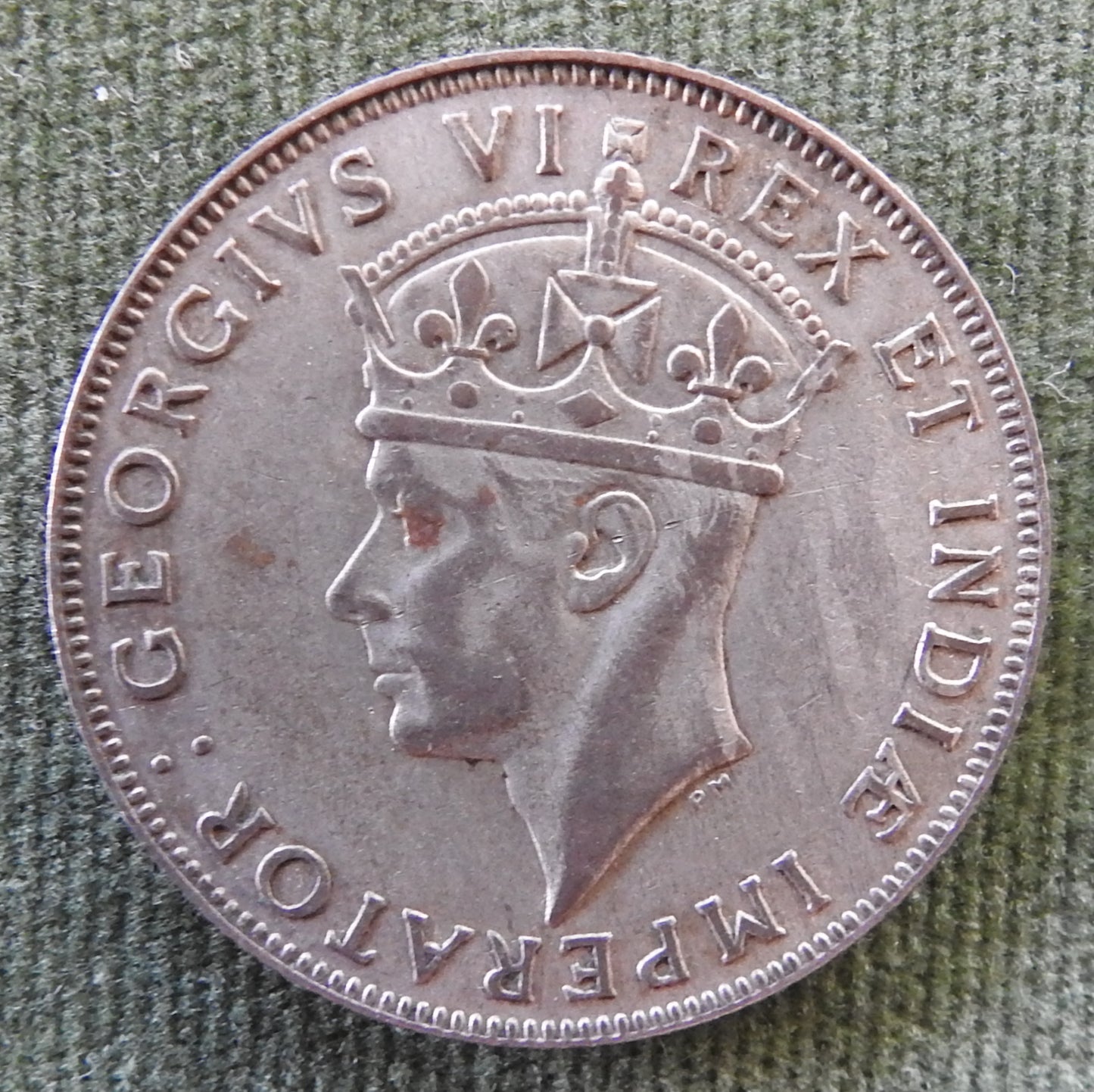 East Africa 1941 Shilling Silver Coin King George VI