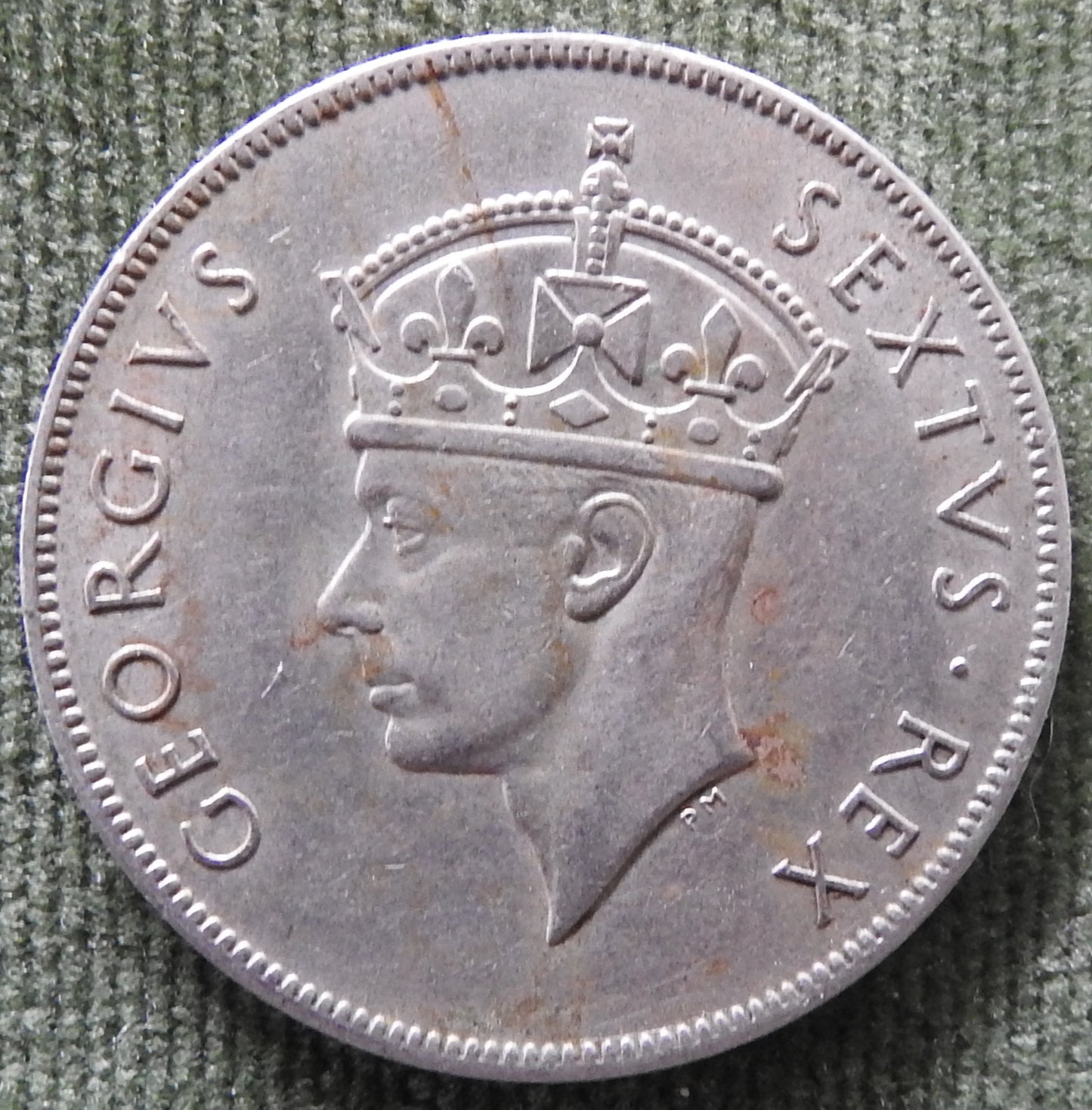 East Africa 1949 Shilling Coin King George VI