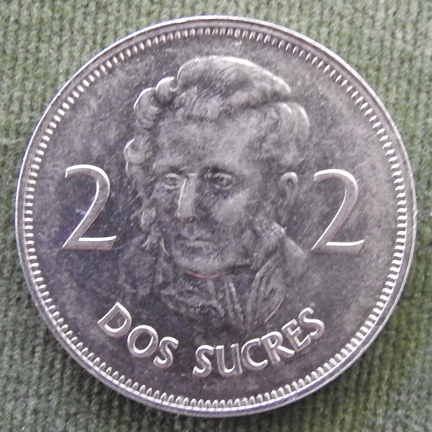Ecuador 1973 2 Sucres Dos Sucres Coin - Mintage Of 2,000 Only