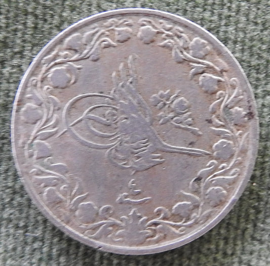 Egyptian 1911 H 5/10 Qirsh Coin Sultan Mehmed V 1327/1911 H/٤ - ١٣٢٧