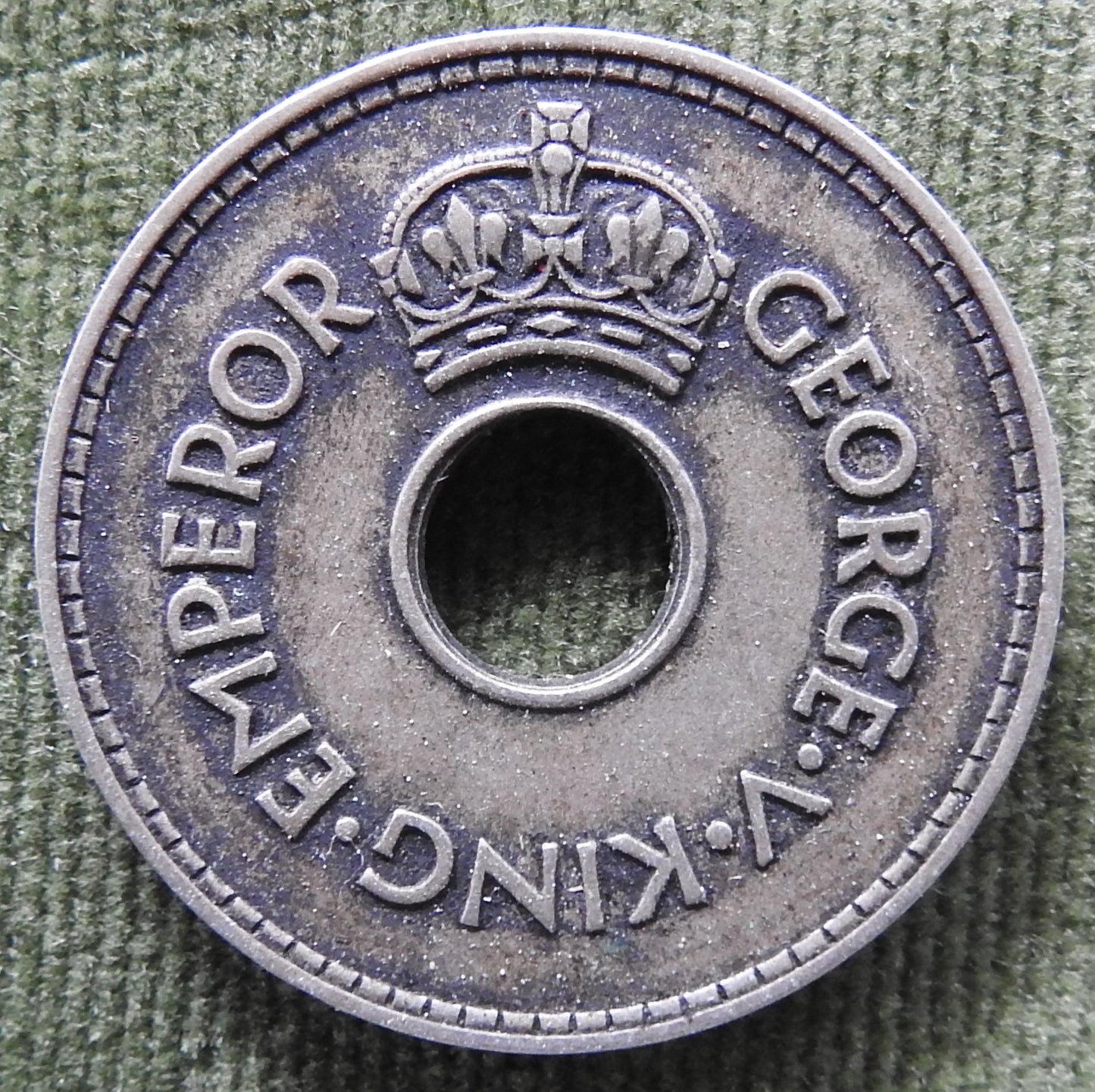 Fiji 1935 1 Penny Coin King George VI