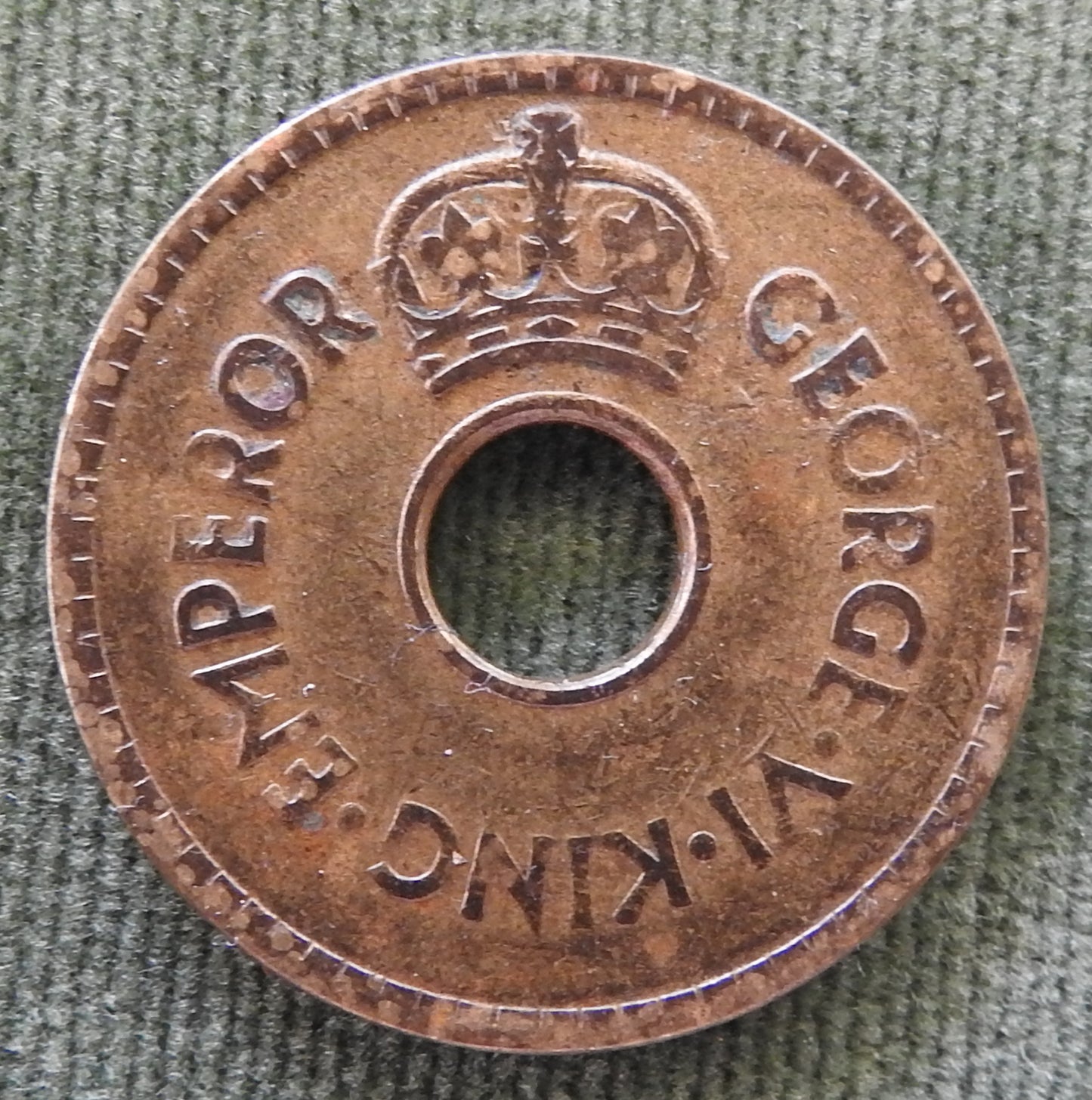 Fiji 1943 Penny King George VI Coin