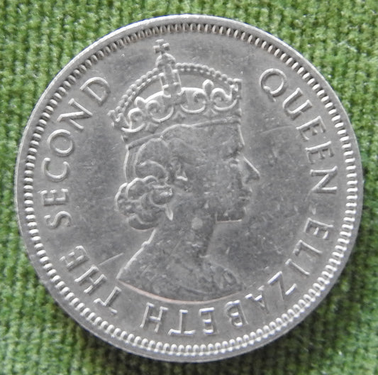 Fiji 1957 Shilling Queen Elizabeth II Coin