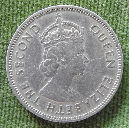Fiji 1958 Shilling Queen Elizabeth II Coin