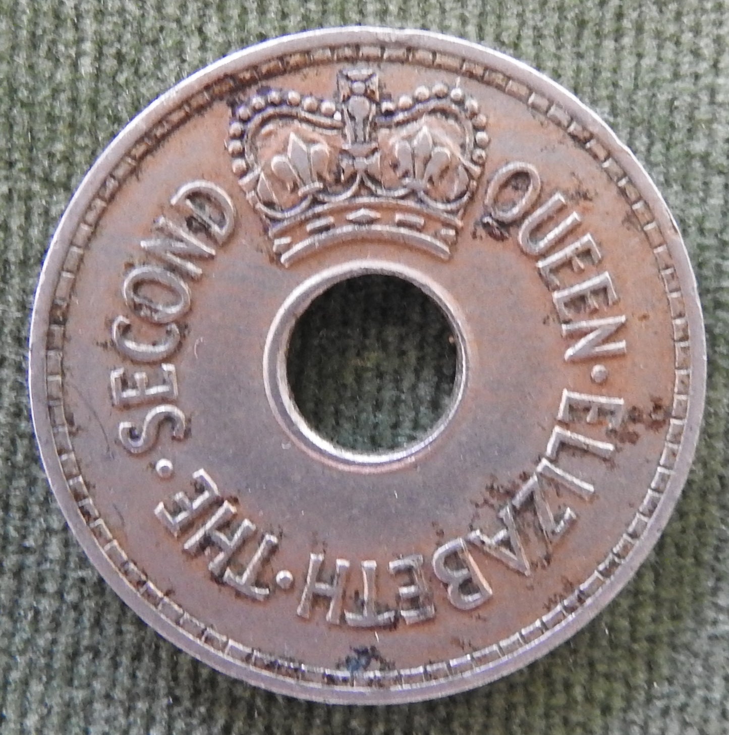 Fiji 1961 Penny Queen Elizabeth II Coin