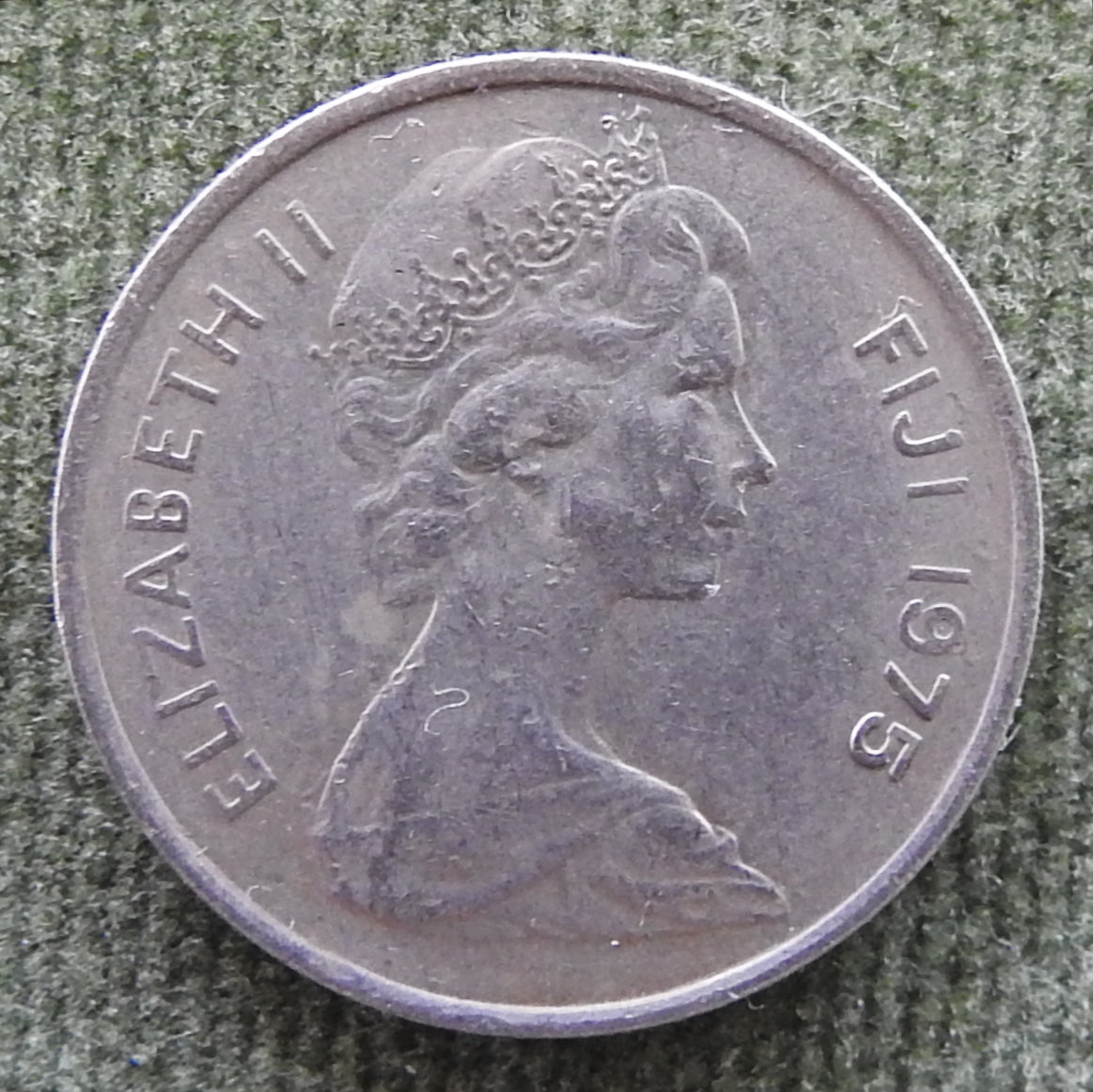 Fiji 1975 5 Cent Fijian Drum Coin