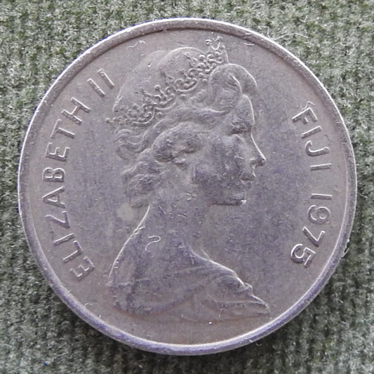Fiji 1975 5 Cent Fijian Drum Coin