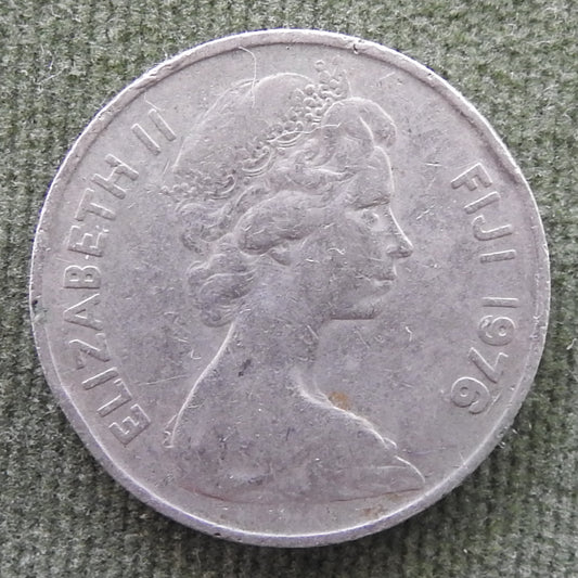 Fiji 1976 10 Cent Throwing Club Coin