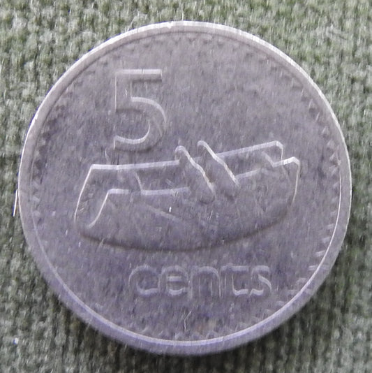 Fiji 1976 5 Cent Fijian Drum Coin