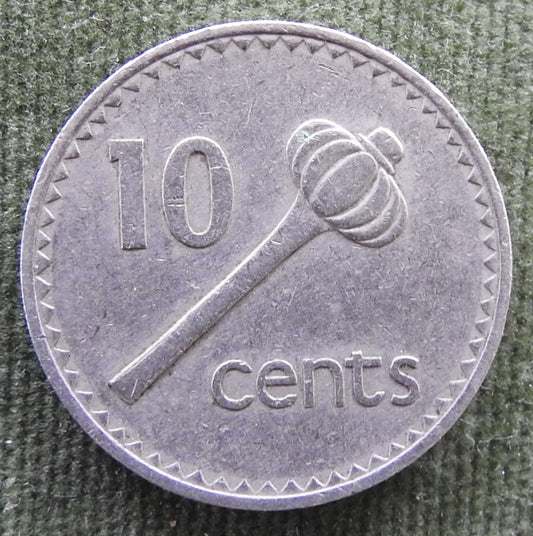 Fiji 1987 10 Cent Throwing Club Coin